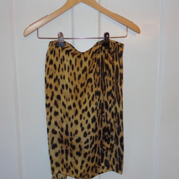 Roberto Cavalli Silk Wrap Skirt - Picture 1 of 3